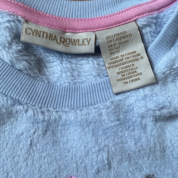 CYNTHIA ROWLEY GIRLS SWEATER SZ 10/12 - Picture 2 of 5